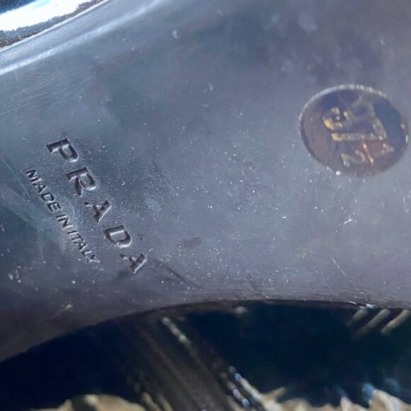 Prada Vintage Black Patent Leather Heeled Boots - Picture 13 of 14